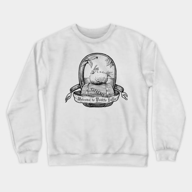 Welcome to Puerto Pollo Crewneck Sweatshirt by mattleckie